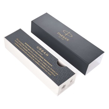 Ручка перьевая Parker Urban Premium F312, Ebony Metal CT (Перо F)